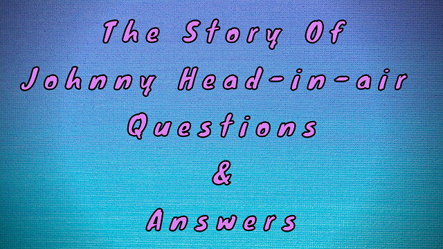 The Story of Johnny Head-in-air Questions & Answers