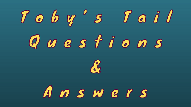 Toby’s Tail Questions & Answers