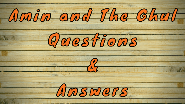 Amin and The Ghul Questions & Answers