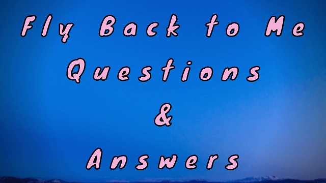 Fly Back to Me Questions & Answers