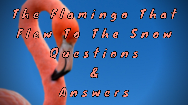 The Flamingo That Flew To The Snow Questions & Answers