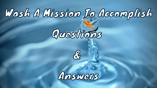 Wash A Mission To Accomplish Questions & Answers