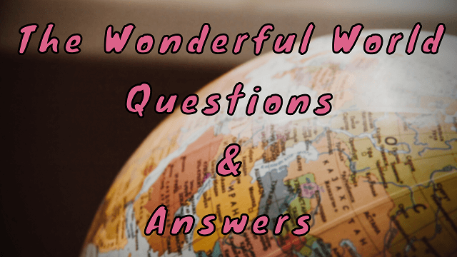 The Wonderful World Questions & Answers