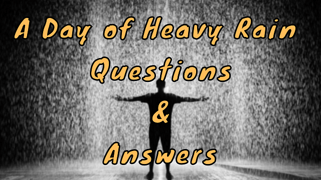 A Day of Heavy Rain Questions & Answers