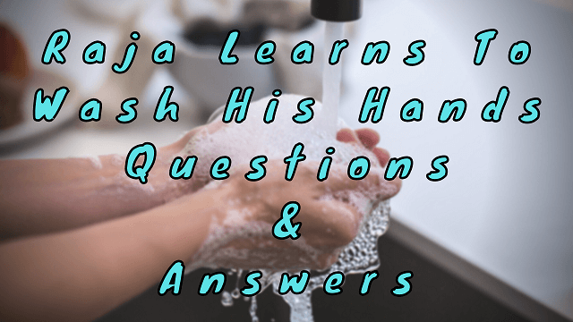Raja Learns to Wash His Hands Questions & Answers