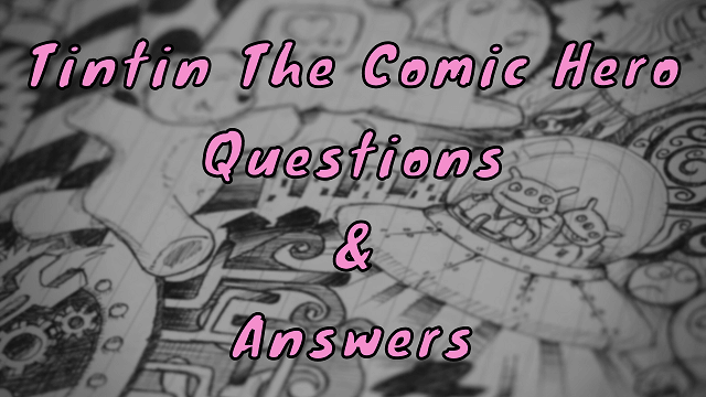 Tintin The Comic Hero Questions & Answers