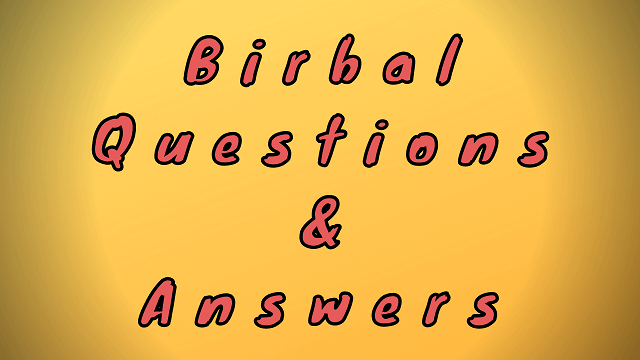 Birbal Questions & Answers