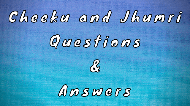 Cheeku and Jhumri Questions & Answers
