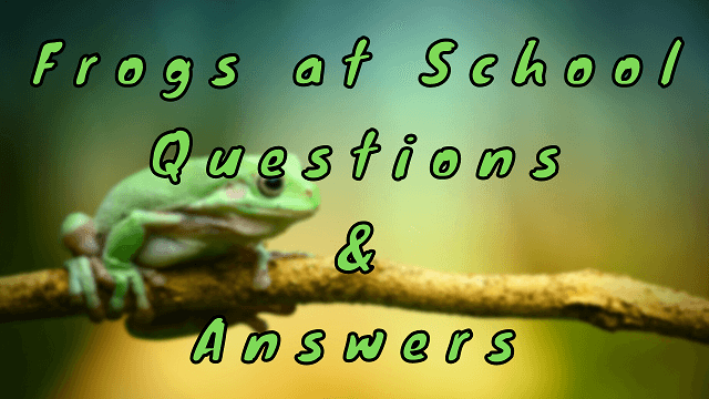 Frogs at School Questions & Answers