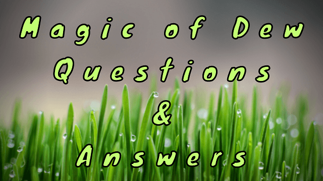 Magic of Dew Questions & Answers