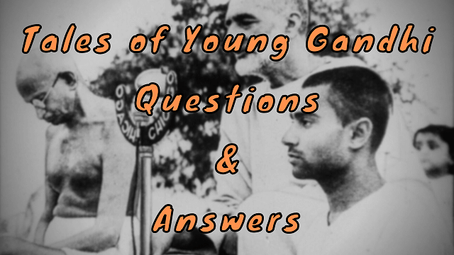 Tales of Young Gandhi Questions & Answers