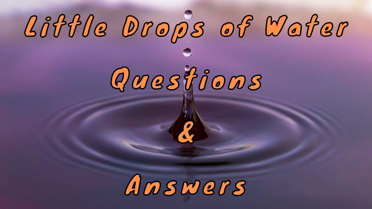 Little Drops of Water Questions & Answers