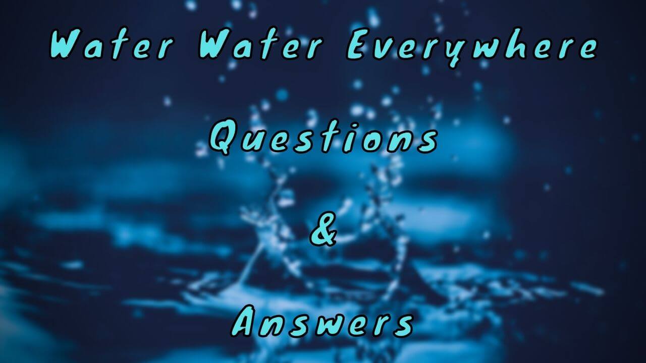 Water Water Everywhere Questions & Answers WittyChimp