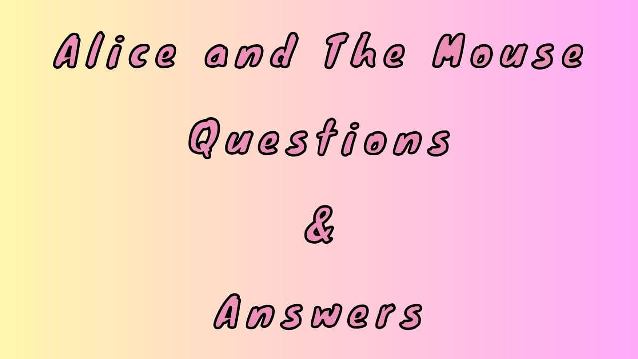 Alice and The Mouse Questions & Answers