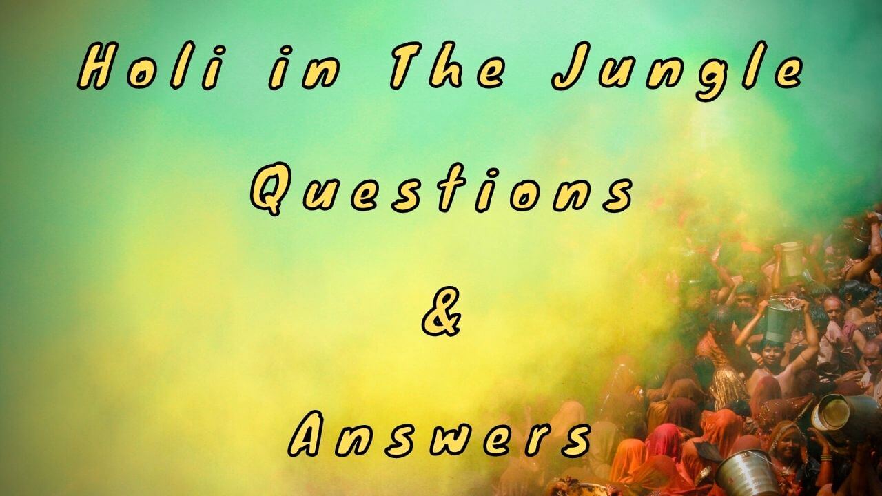 Holi in The Jungle Questions & Answers