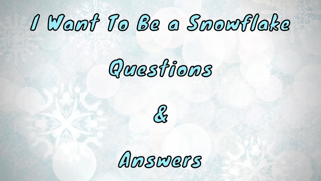 I Want To Be a Snowflake Questions & Answers