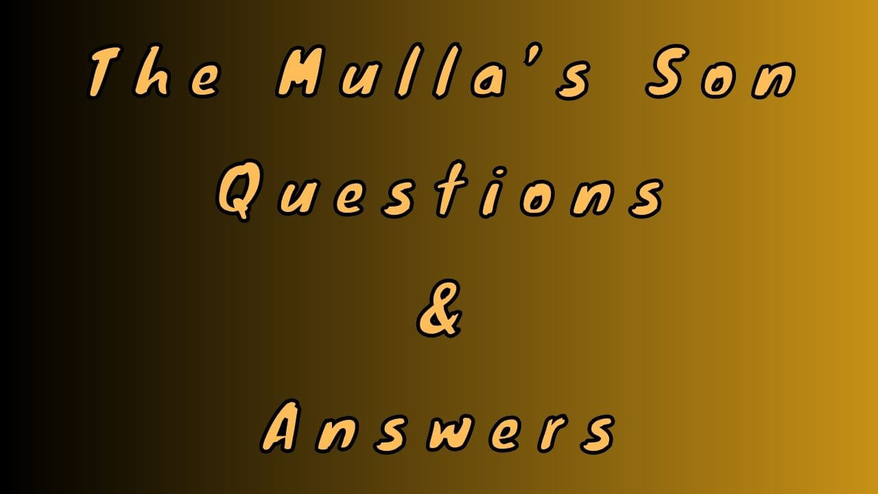 The Mulla’s Son Questions & Answers