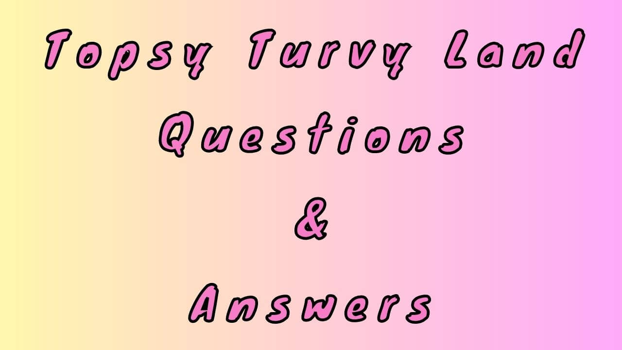 Topsy Turvy Land Questions & Answers