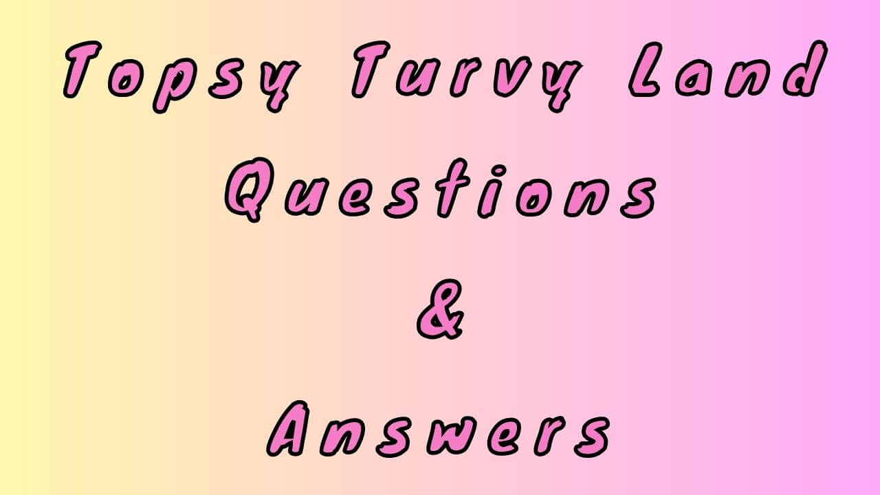 Topsy Turvy Land Questions & Answers