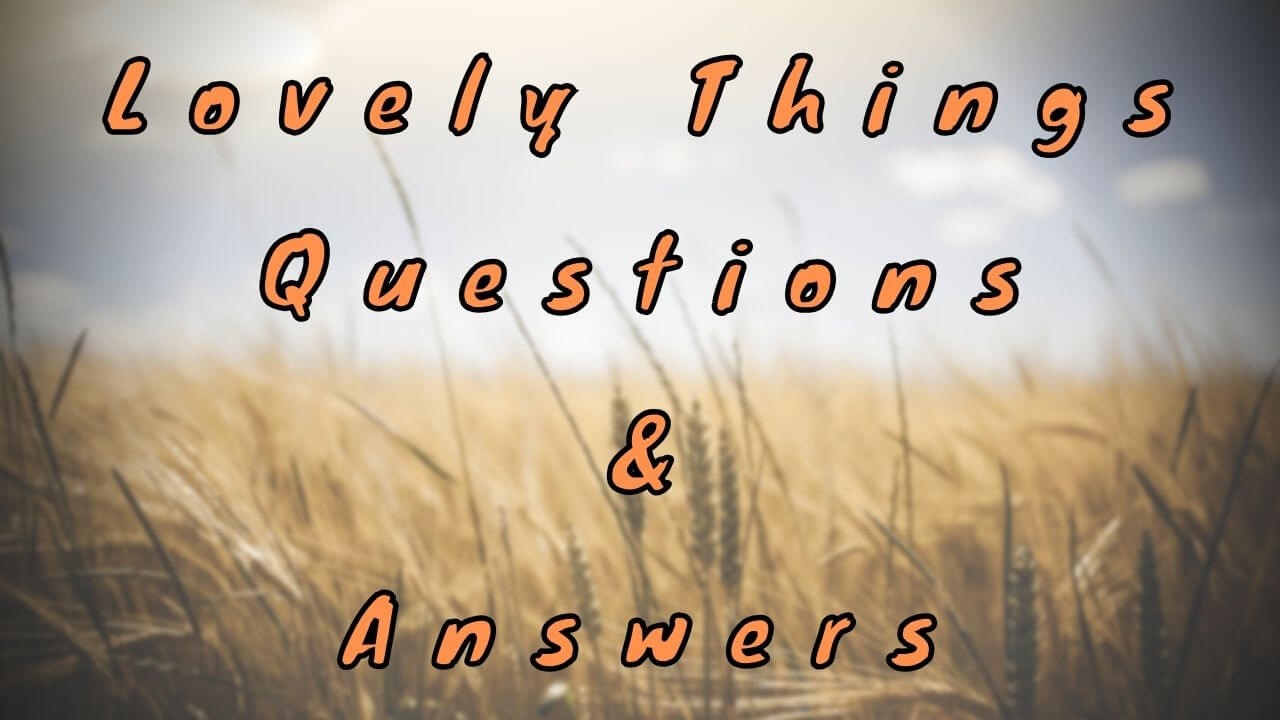 Lovely Things Questions & Answers