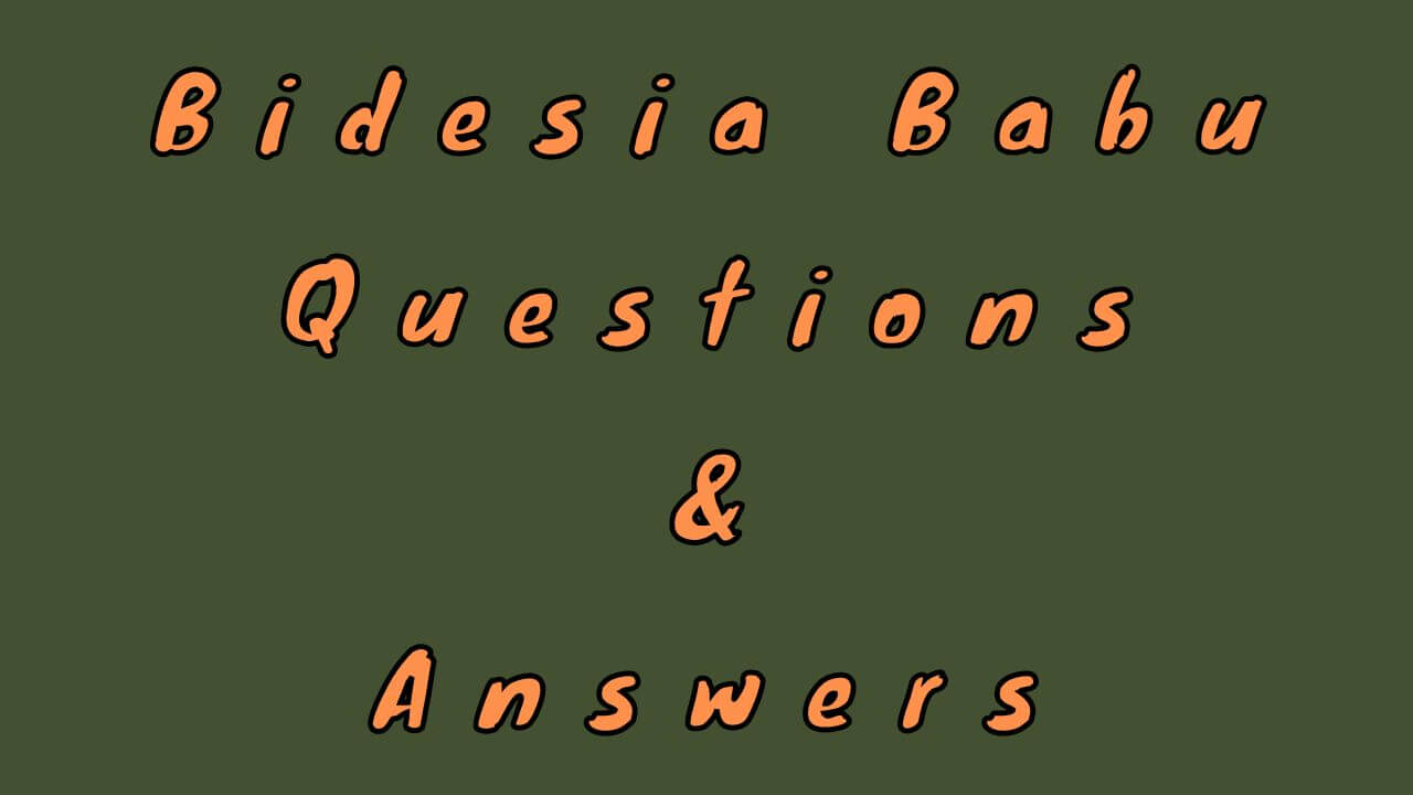 Bidesia Babu Questions & Answers