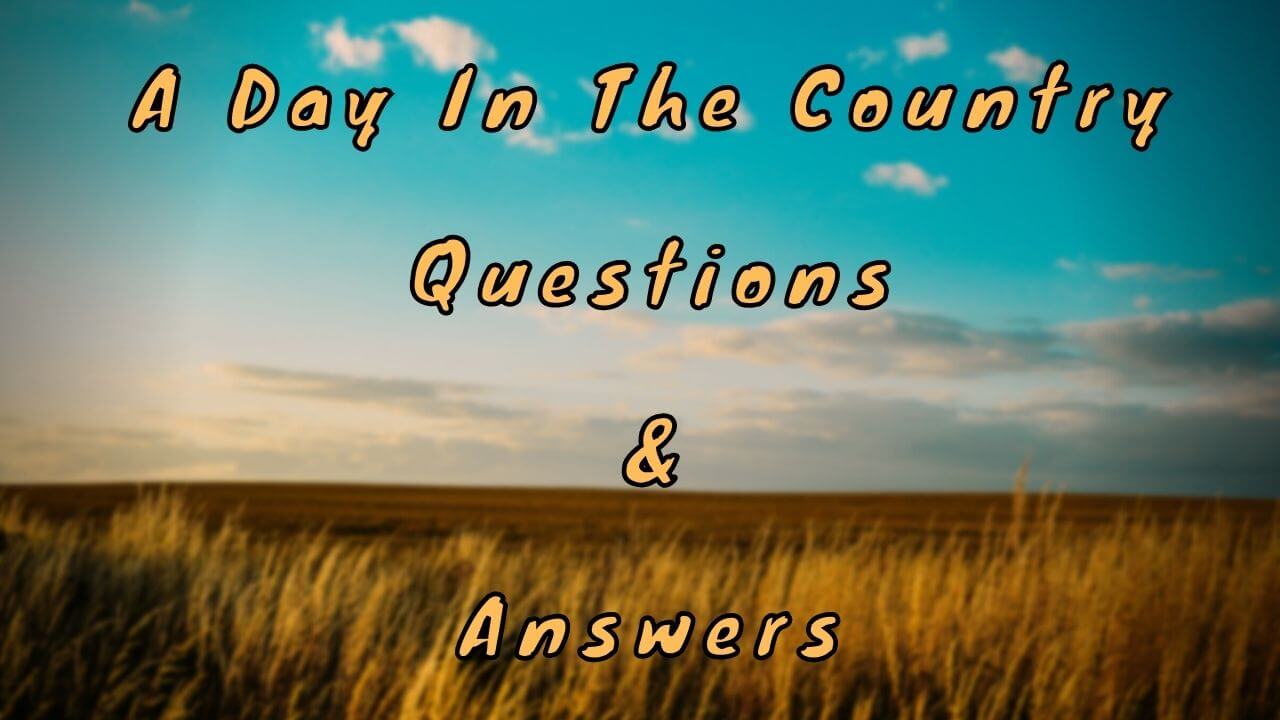 A Day In The Country Questions & Answers