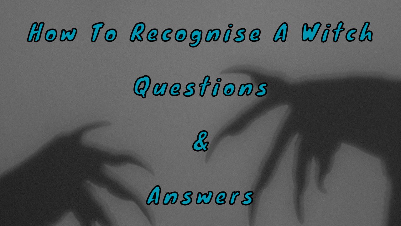 How To Recognise A Witch Questions & Answers