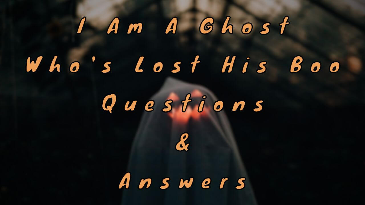 I Am A Ghost Who's Lost His Boo Questions & Answers