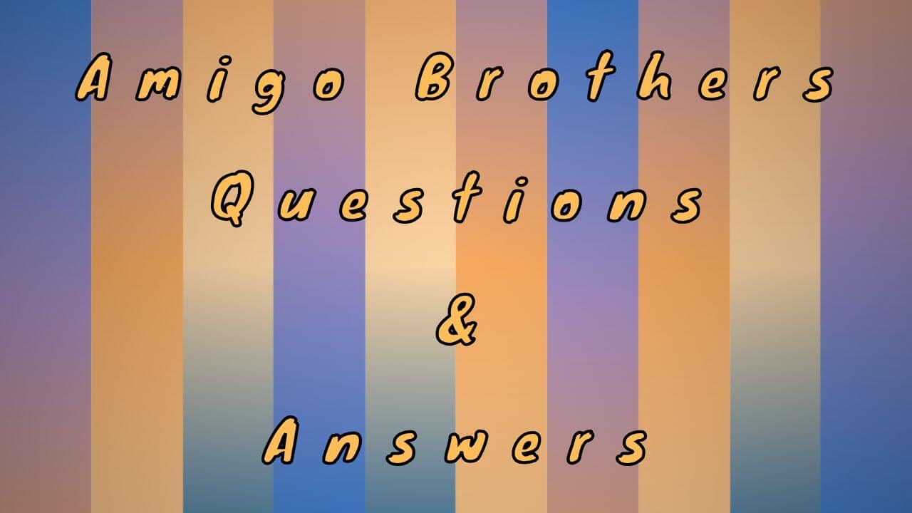 Amigo Brothers Questions & Answers