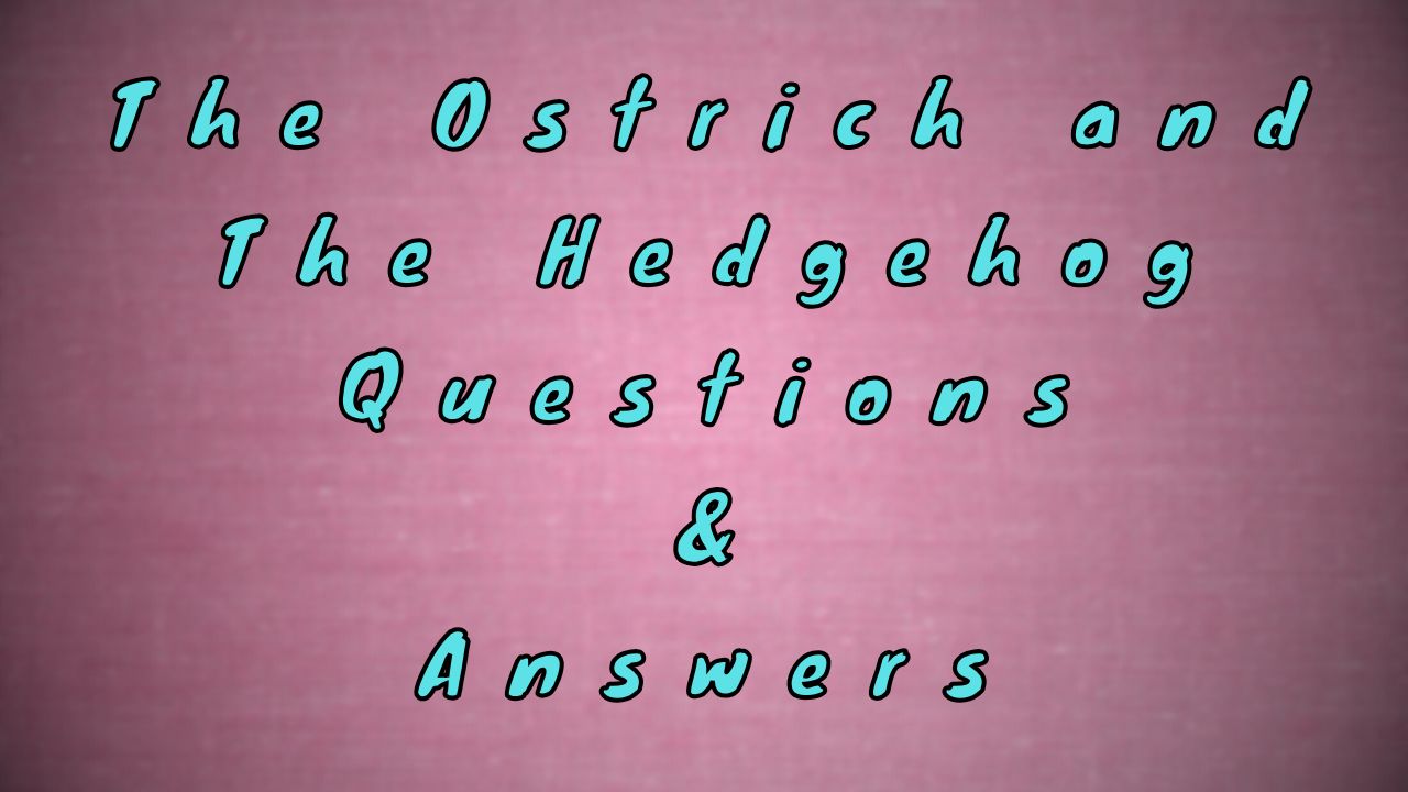 The Ostrich and The Hedgehog Questions & Answers